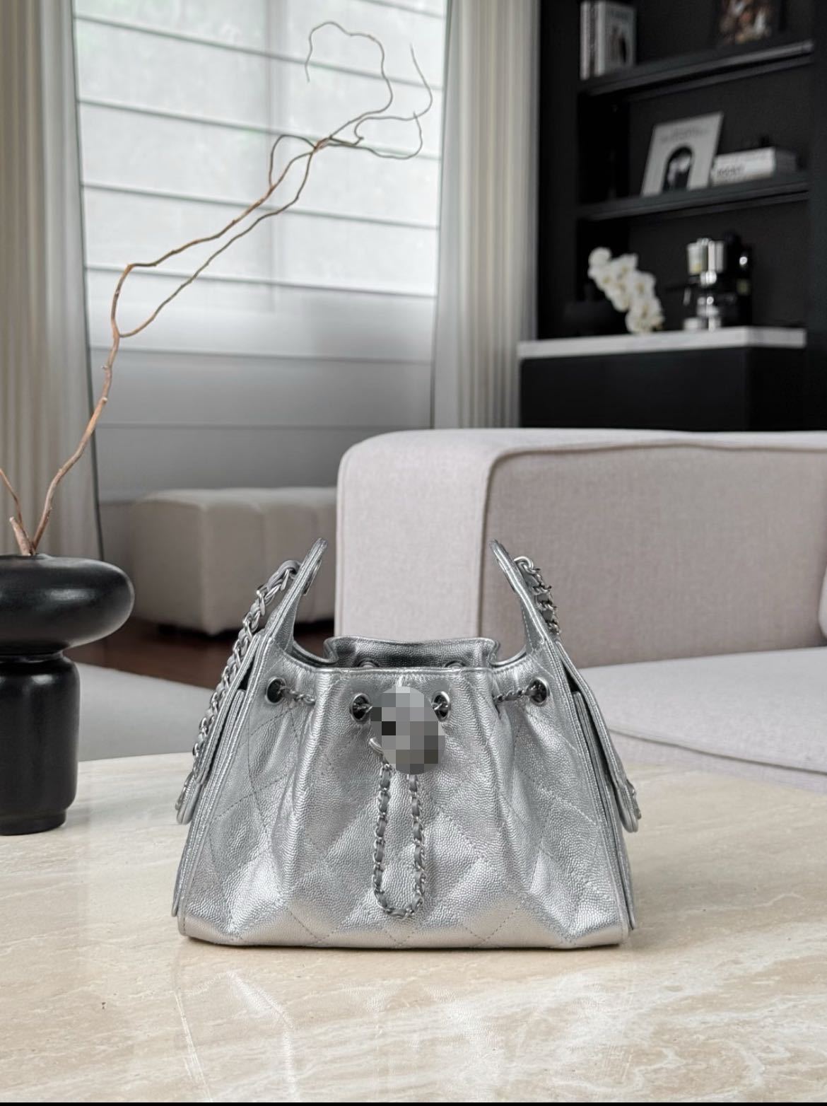 High quality 25bag caviar silver