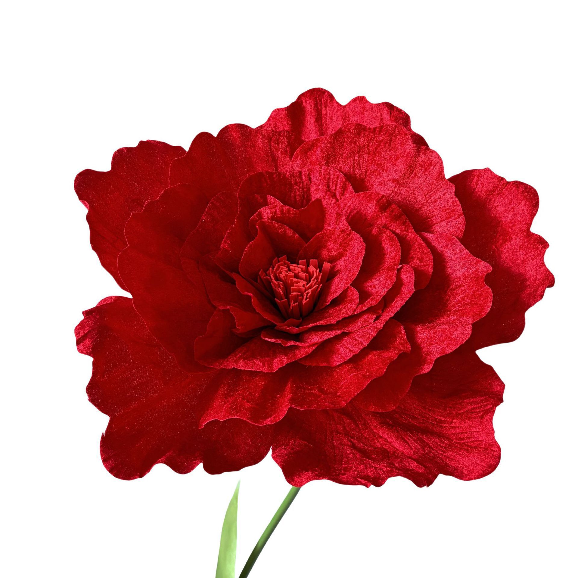 Una gran simulación de tela de terciopelo peonía flor de boda ventana de flores falsas exhibición estudio de fotos rosas artificiales rojas de vino