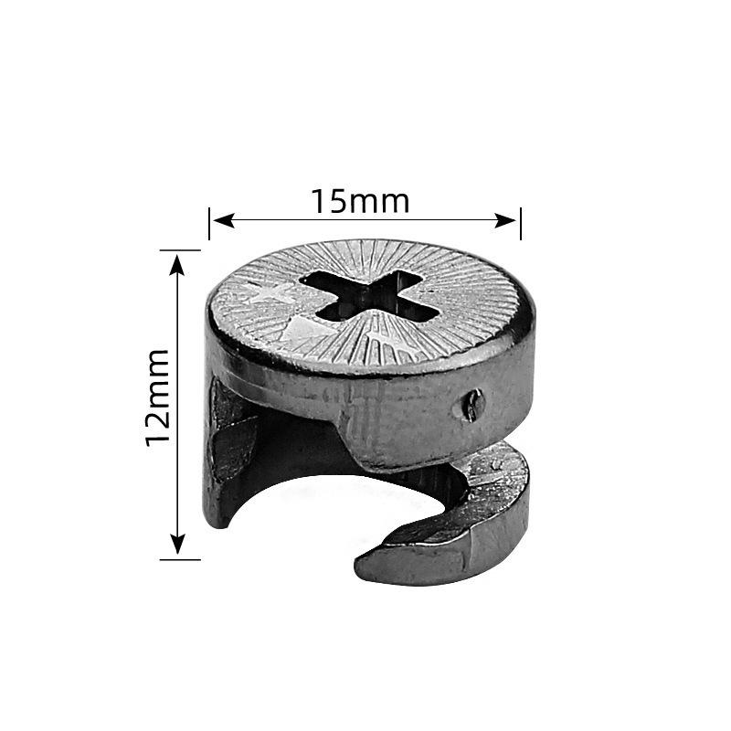 Jinrongda muebles 2 en 1 accesorios de gabinete sujetadores excéntricos sólidos conectores 3 en 1 accesorios de hardware