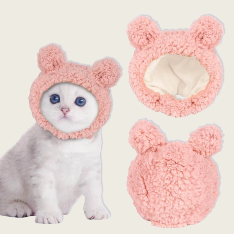 Милая шапка с пандой, головной убор для домашних животных, кошек и собак, шляпа для домашних животных, головной убор, маленький размер, шапка с кроличьими ушками для собак, наряд