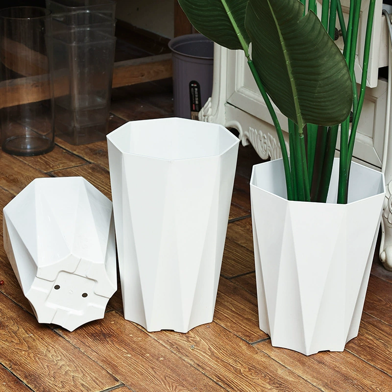 Зеленая посадка большой цветочный горшок для домашнего использования легкий экстравагантный высокий уровень пластиковая смола драконья кровь дерево черепаха бамбук райская птица гостиная очень большая