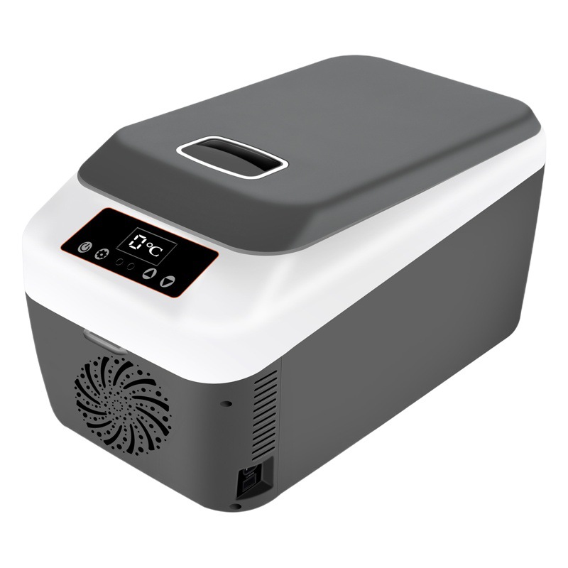 Nuevo 12l CNC pantalla horizontal coche refrigerador portátil al aire libre AC/DC hogar coche de doble uso mini refrigerador