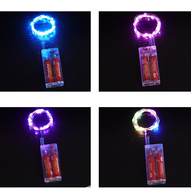 Transfronterizo LED de dos secciones caja de la batería Cadena de luz luminosa alambre de cobre Bola de onda de luz especial Cadena de luz de Navidad decoración de vacaciones estrella