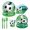 Football children's evening dress suitable for photo sessions, set, wipes, dinner plate