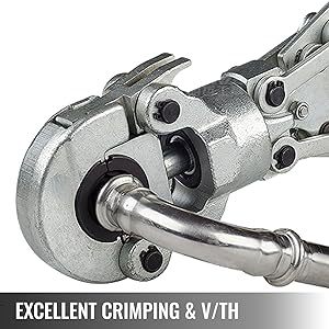 Hydraulische Quetschzange V-förmig Ø12-28 mm TH-förmig Ø16-32 mm