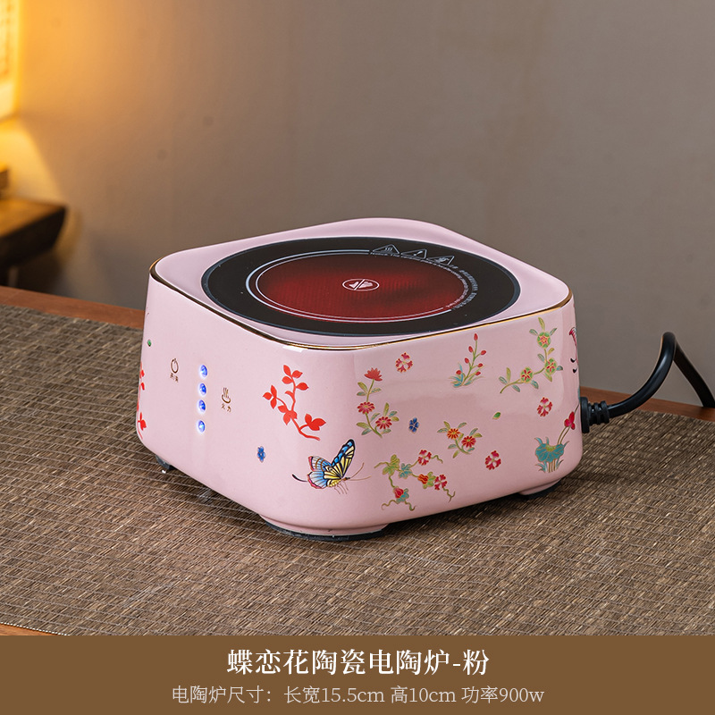 耐熱ガラス製ティーポット、電気陶器コンロ、茶器セット、家庭用、人気のティーコーブラー、湯沸かし器、ティーコーブラー