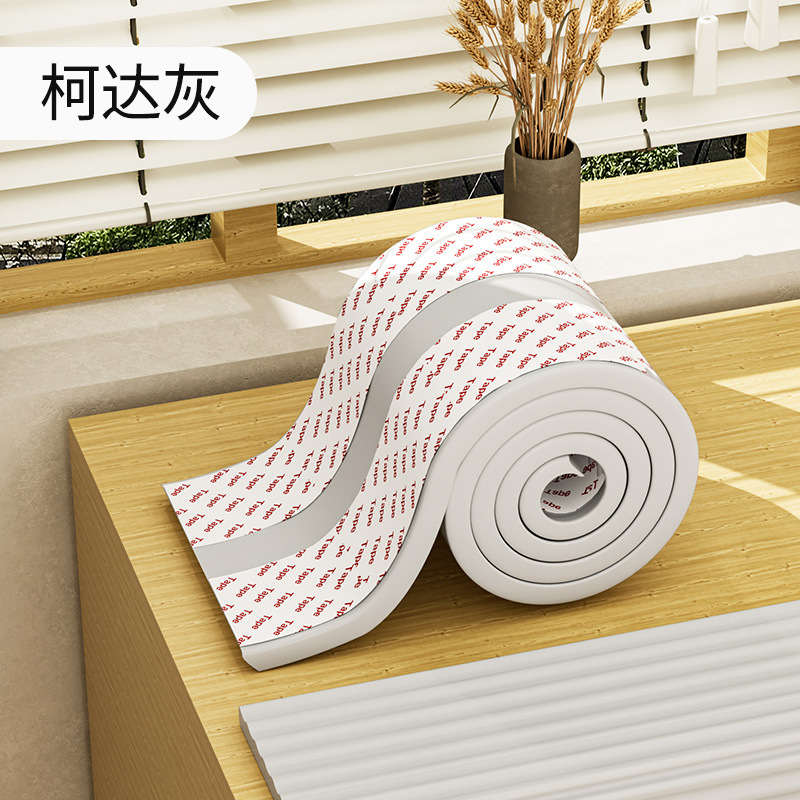 Tira anticolisión Tira protectora para el hogar del bebé alféizar de la ventana borde de la esquina almohadilla de esponja anticolisión bolsa suave espuma anticolisión etiqueta de la pared