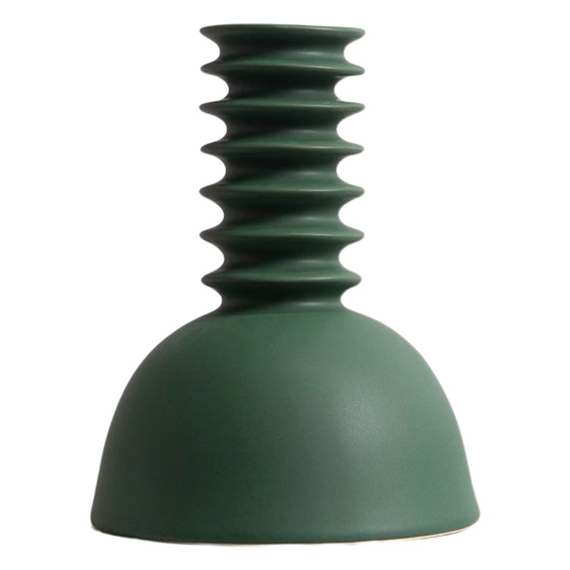 Nordic simple Arte Abstracto florero de cerámica decoración del hotel modelo de decoración de la habitación de diseño decoración suave