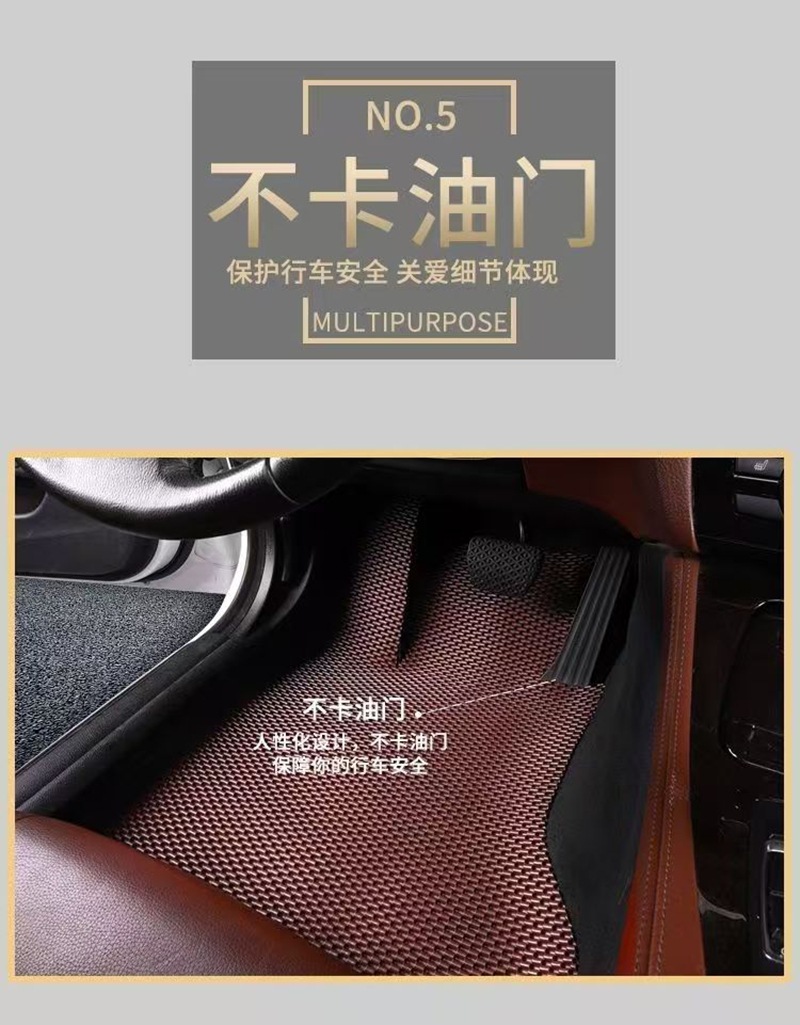 Cuttable Universal Car Floor Mats, Waterproof, Non-Slip, Wear-Resistant Pvc Roll Material, Latex Silicone Rolling Ball Floor Mats, Universal