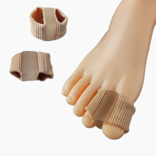 Fiber Double-Hole Rubber Elastic Toe Separator Toe Overlapping Double Toe Big Foot Bone Separator
