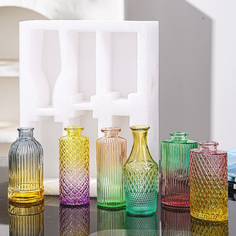 Трансграничные горячие продажи вазы набор производителей оптовая продажа маленькая ваза карманная ваза цветная сушеная ваза поставка