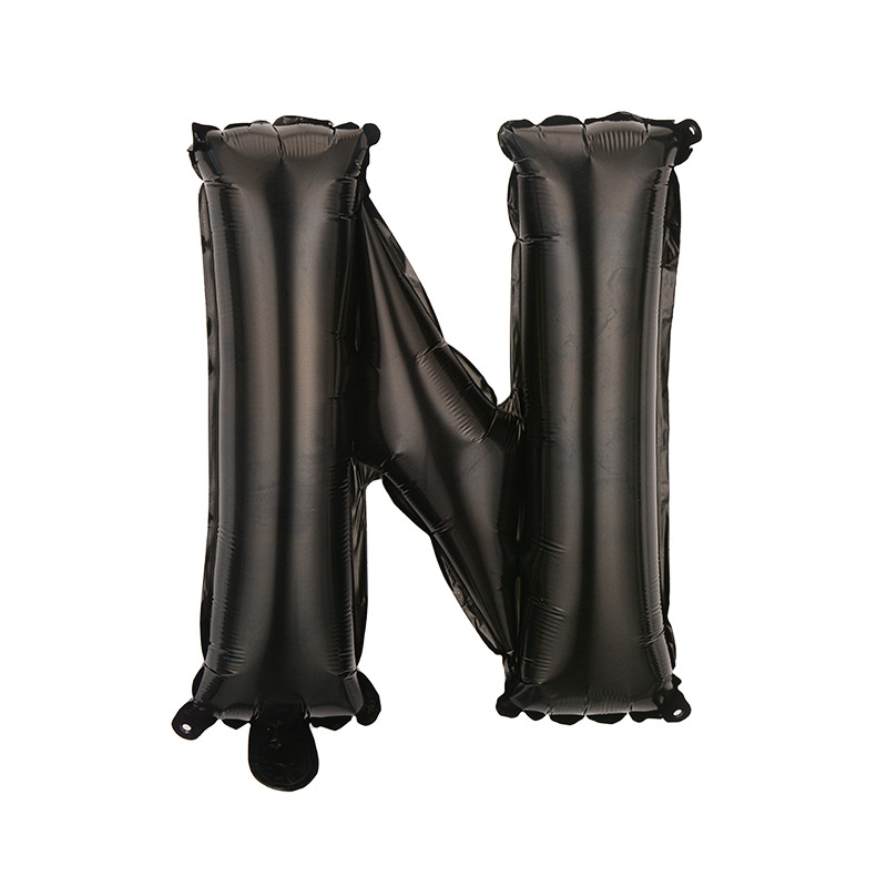 Estilo americano Delgado 16 pulgadas inglés carta globo pequeño tamaño A- Z cumpleaños boda habitación decoración aluminio película globo al por mayor