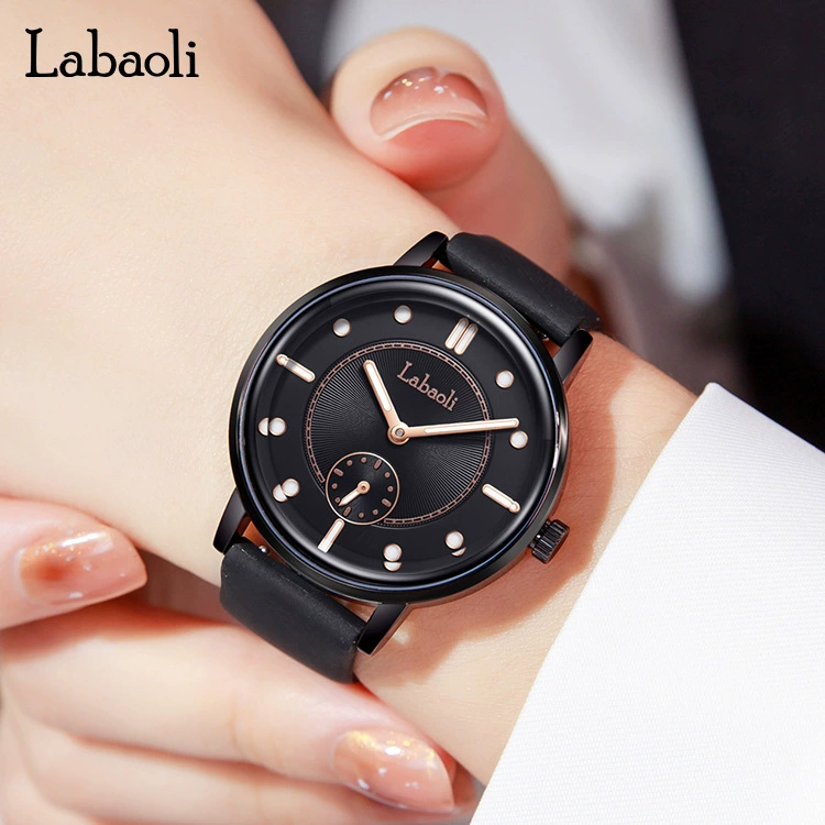 Новая женская часы Labaoli Labaoli модные силиконовые ремешок независимый секунды светящиеся часы распродажа