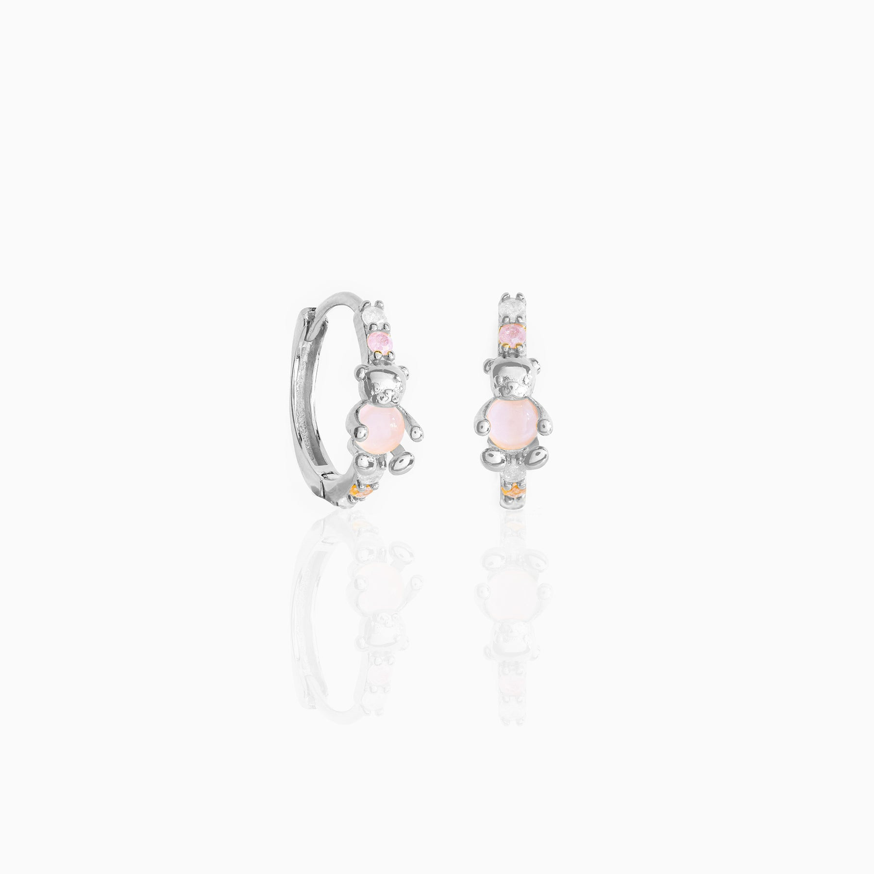 Mode Ours Laiton Des Boucles D'oreilles Placage Strass Artificiels Boucles D'oreilles En Cuivre display picture 4