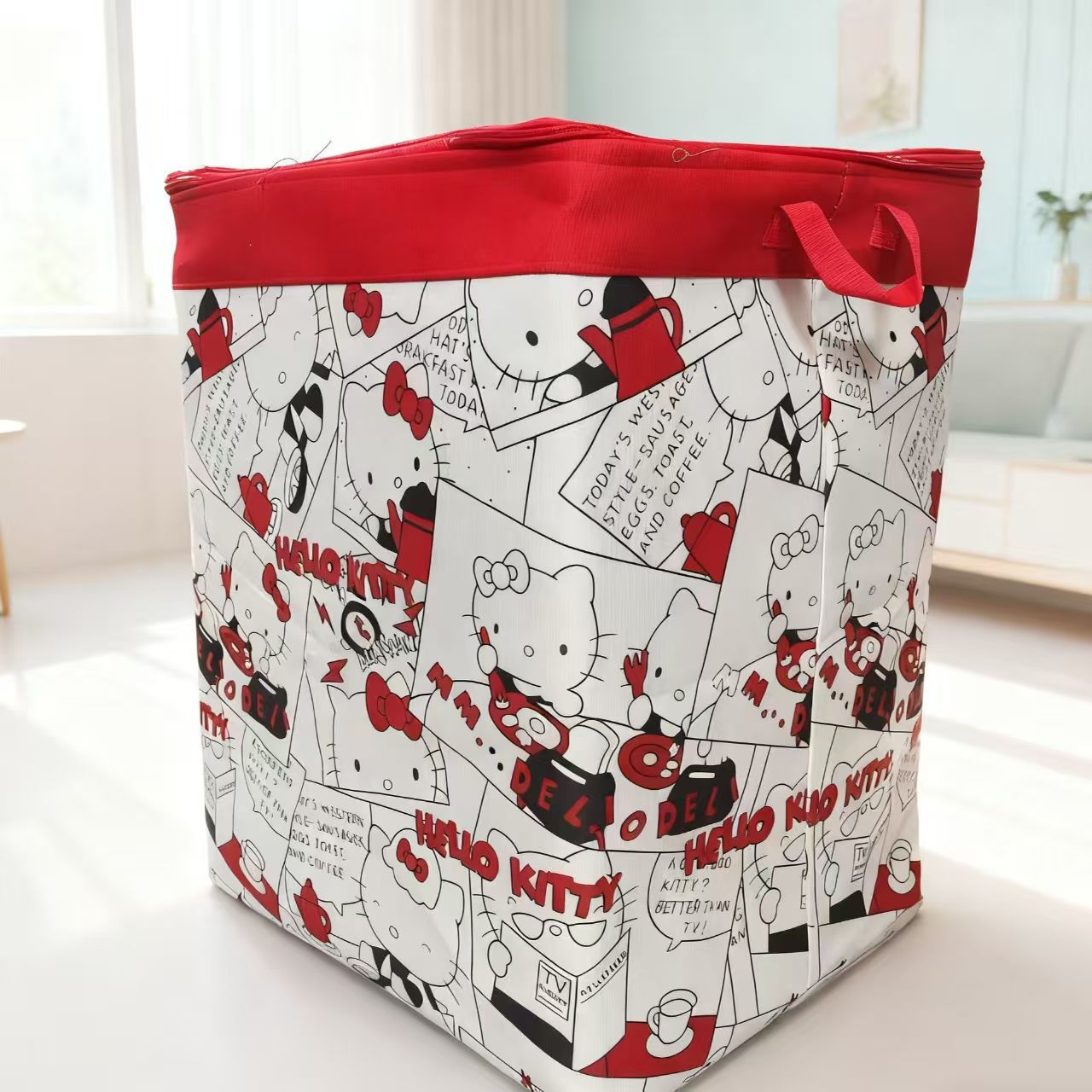 120리터 흰색 고양이 모양 50*40*60