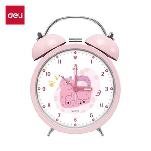 Deli 8836 Ringing Alarm Clock for Students with Pointer Alarm Bedside Simple Clock Luminous Kidsren's Bedroom Alarm Clock