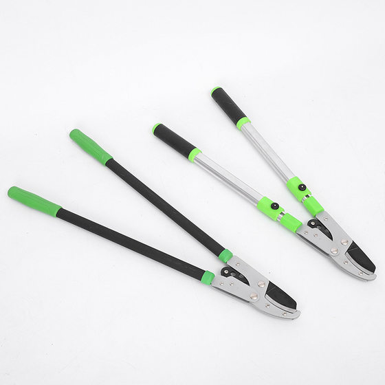 Self-produced and self-sold retractable coarse branch shears garden tools shark mouth strong shears aluminum alloy steel pipe pruning shears