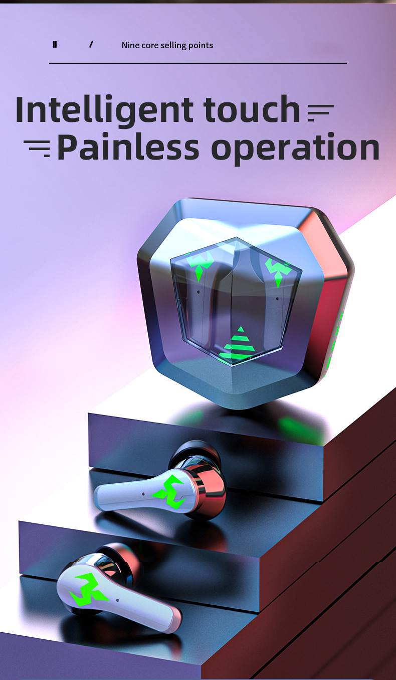 Wireless Headset N35 Wireless Binaural English Tws5.1 Power Bank Bluetooth Headset Game Headset