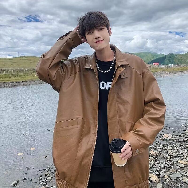 New Autumn Clothes Waterproof Jacket Men's American Splicing Color Men's Outdoor Mountaineering Jacket 2024