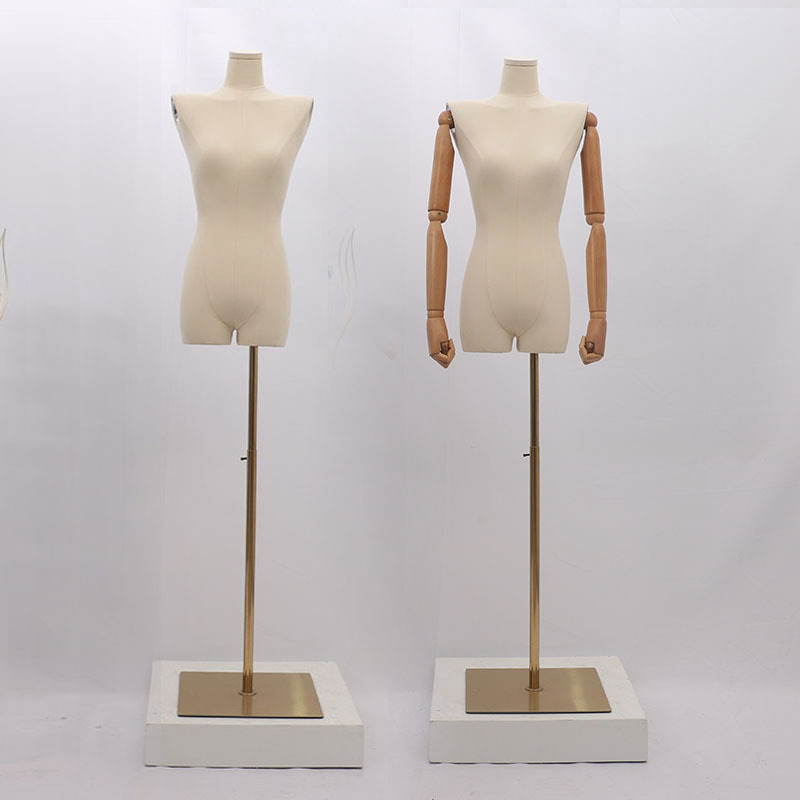 Hombro plano modelo femenino venta al por mayor tienda de Ropa Accesorios modelo de ropa de mujer estante maniquí soporte de exhibición modelo de media longitud