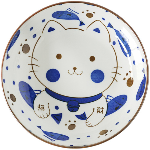 Nishida Muyu deep round dish collection Japanese ceramic tableware dish home small plate fruit plate dinner plate