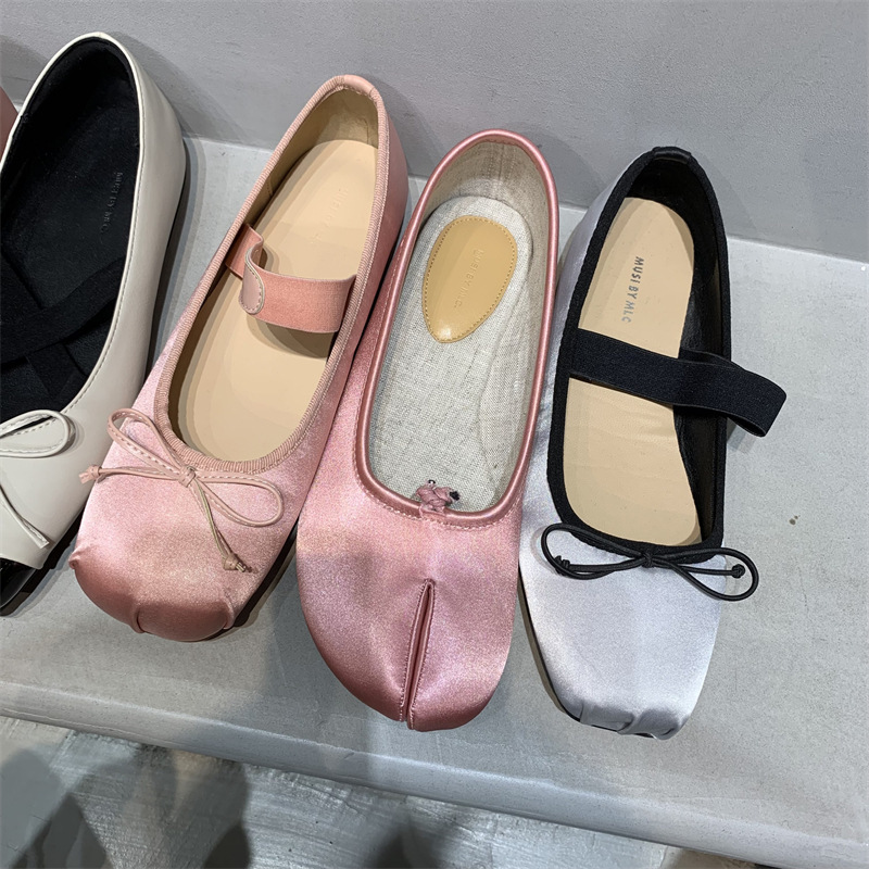 Evening Breeze Gentle Pink Flat Mary Jane Single da donna 2024 New Spring Square Head Scarpe da barca francesi_voghion.com