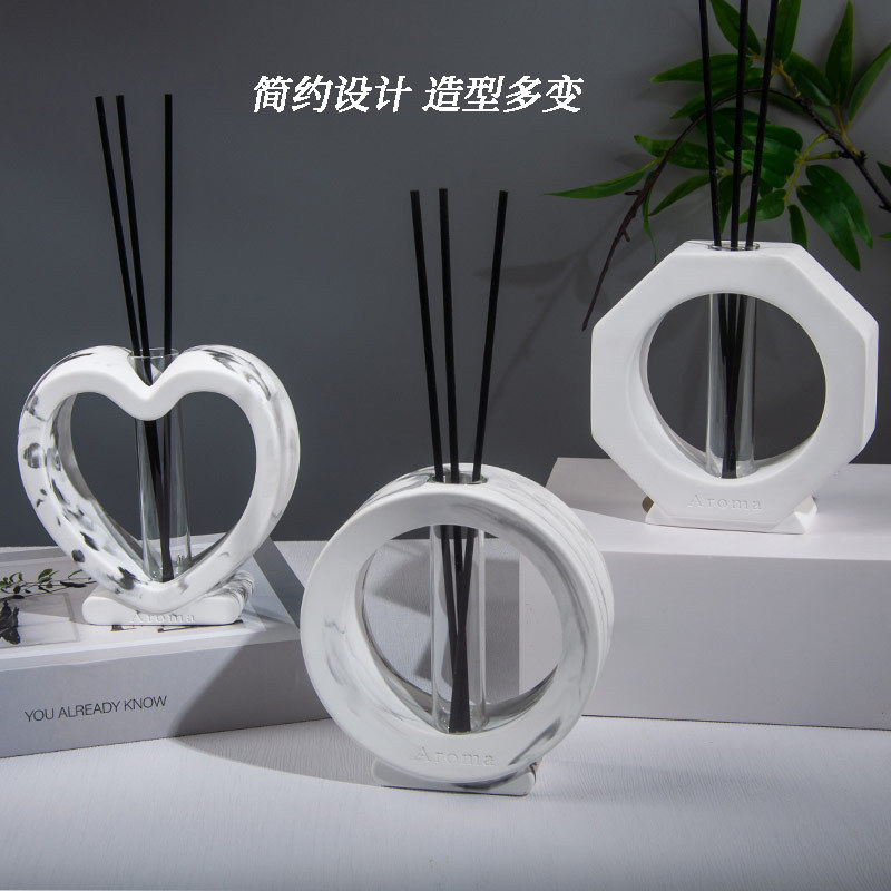几何形状无火香薰试管藤条香氛家用室内持久扩香空气清新香薰摆件|undefined