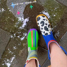 女款水鞋網紅橡膠雨鞋兒童男童防滑卡通可愛潮流鴛鴦巴斯光年雨靴