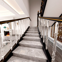 专业亚克力楼梯柱源头厂家楼梯配件水晶四方柱透明立柱扶手