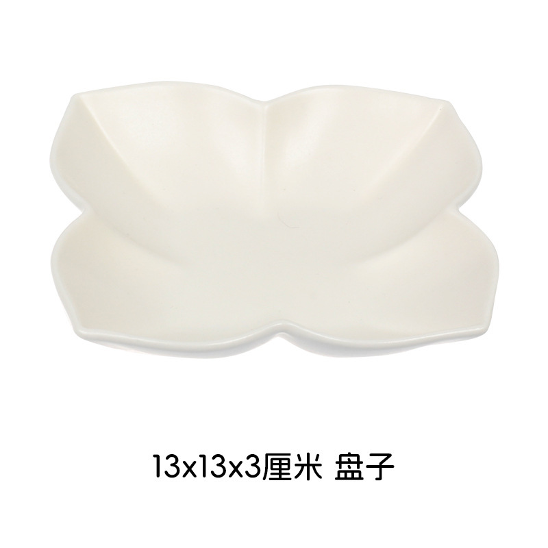 白磁クラフト、シンプルスタイル、高級感、創作花の賛歌、陶磁器食器セット、お手入れ簡単食器セット|undefined