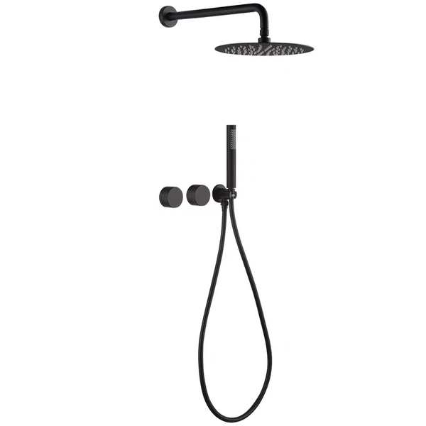 Black (10-inch stainless steel top spray)