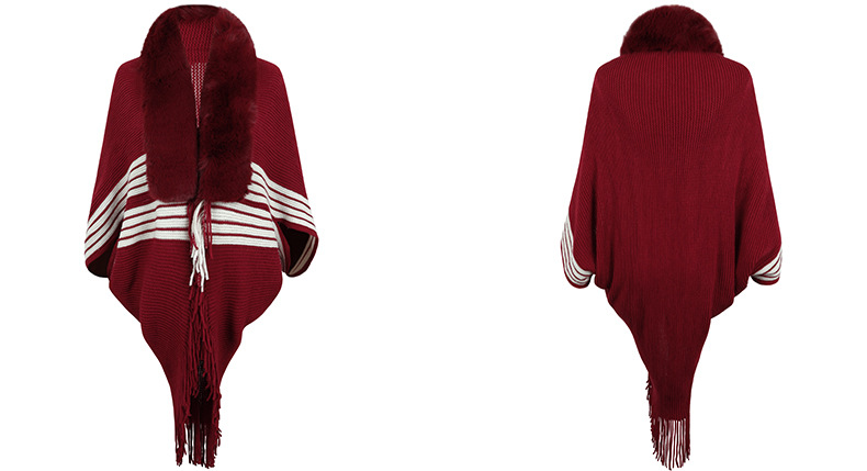 Fringe Cape Shawl Image 8