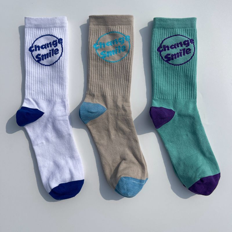 2025d Unisex Trendy Streetwear Ins Harajuku Sports Hip Hop Skateboard Mid-Calf College Style Long Socks_voghion.com