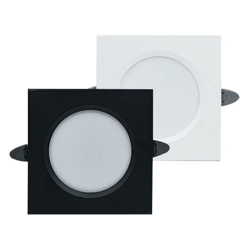 Cuadrado downlight de doble cabeza de doble agujero incrustado ultrafino lámpara de sala de estar rectangular pasillo techo de entrada lámpara de cubo led
