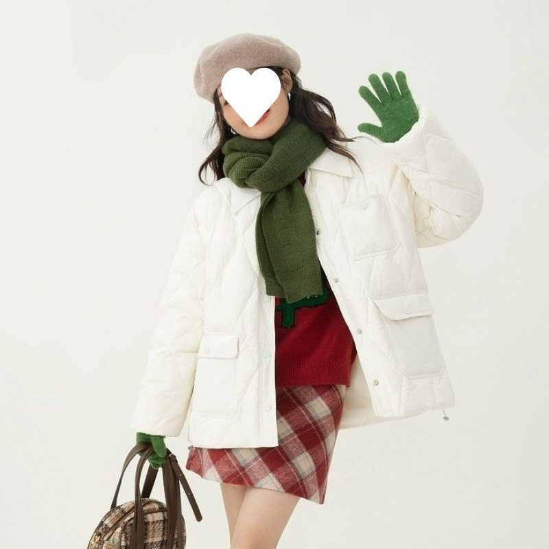 Retro woolen autumn skirt