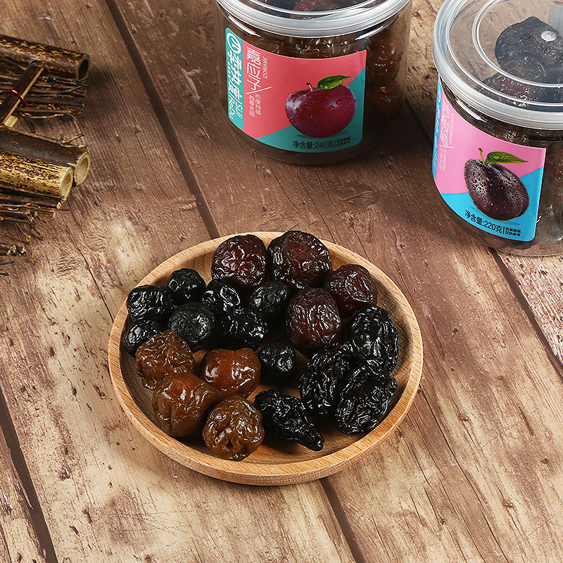 Canned Snacks with Multiple Flavors, California Prunes, New Year Treats, Craving Cherry Plum, Office Leisure, Sweet Preserves, Plum Pickles