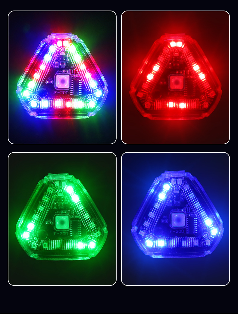 Strobe Light Aircraft Light Solar Warning Light Streamer Cruise Tail Light Electric Vehicle Truck Rear Bumper Night Anti-Rear Collision