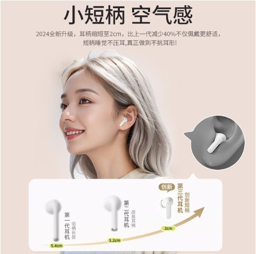 Nuevo auriculares Bluetooth 2024 conducción ósea de alta calidad de sonido no auriculares inalámbricos de larga duración de la batería de gran potencia colgando