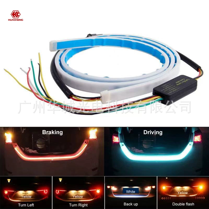 Автомобильный светодиодный задний фонарь красочный задний фонарь многорежимный переменный свет стример заднего ящика автомобиля тикер