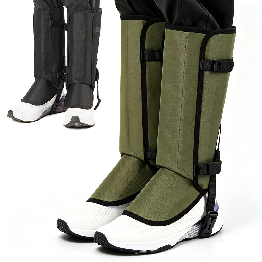 Outdoor equipment: anti-snake bite leg covers, anti-scratch knee pads for hiking and camping, anti-snow shoe covers, leg protectors