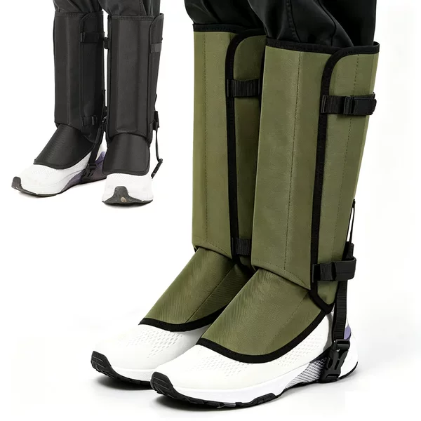 Outdoor equipment: anti-snake bite leg covers, anti-scratch knee pads for hiking and camping, anti-snow shoe covers, leg protectors