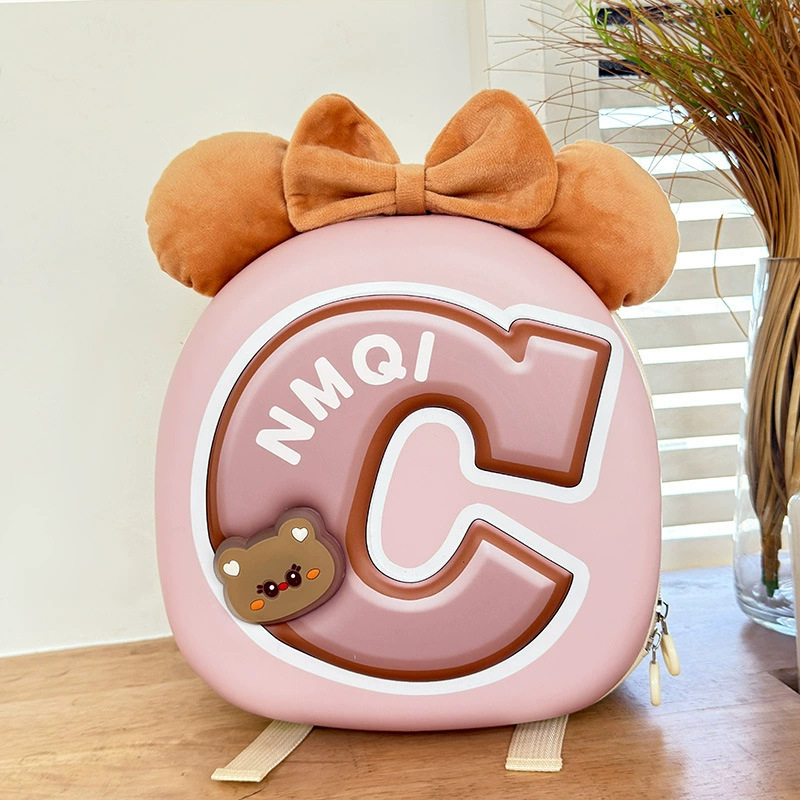 Nueva mochila escolar de jardín de infantes con carcasa dura, gran capacidad, protección de la columna vertebral, mochila infantil de dibujos animados, mochila de viaje informal para niños y niñas