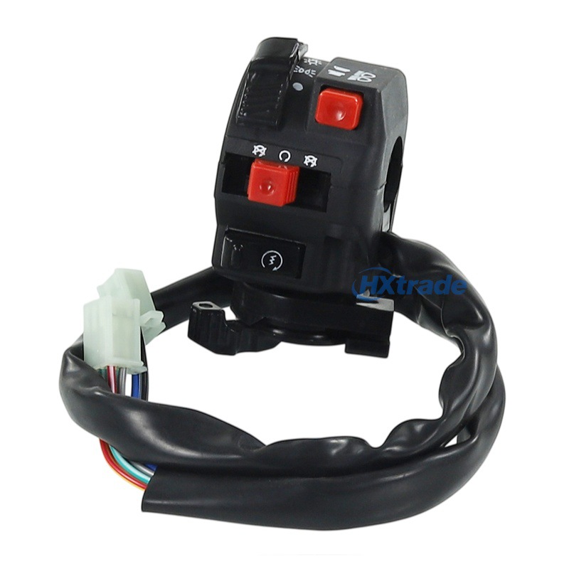 Atv Beach Bike Gy6 Off-Road Vehicle Five-Function Combination Switch with Air Damper Start-Up 6+3 Nine-Wire Left-Hand Switch