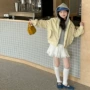 连帽大童女童新款拉链衫