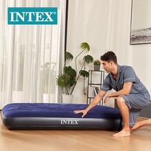 INTEX64758户外野营床垫便携双人植绒PVC车载充气床批发