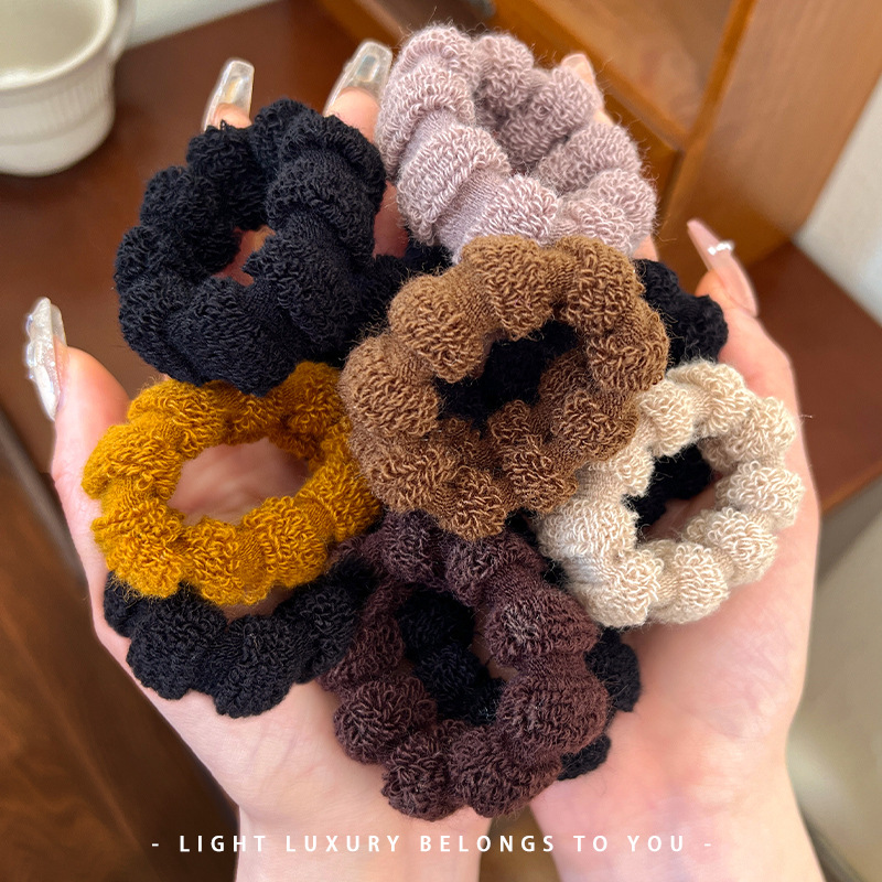 Cuerda de pelo grueso Bola de las mujeres banda de pelo alto elástico durable banda de goma sin costura lazo de pelo cuerda de pelo de alta Cola de Caballo tocado