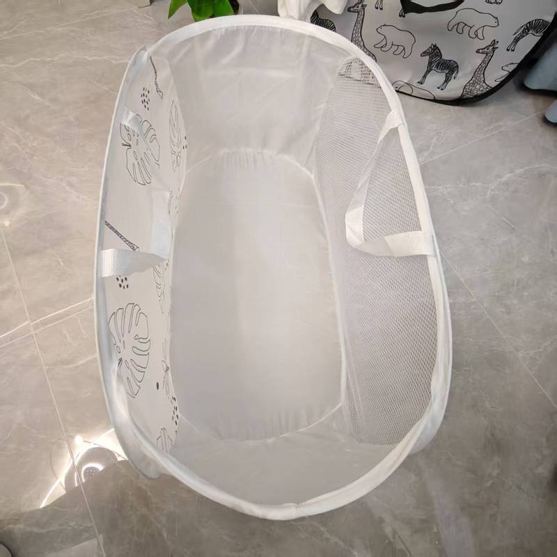 跨境新款可折叠脏衣篮便携收纳家用洗衣篮卫生间脏衣篓收纳筐批发|undefined