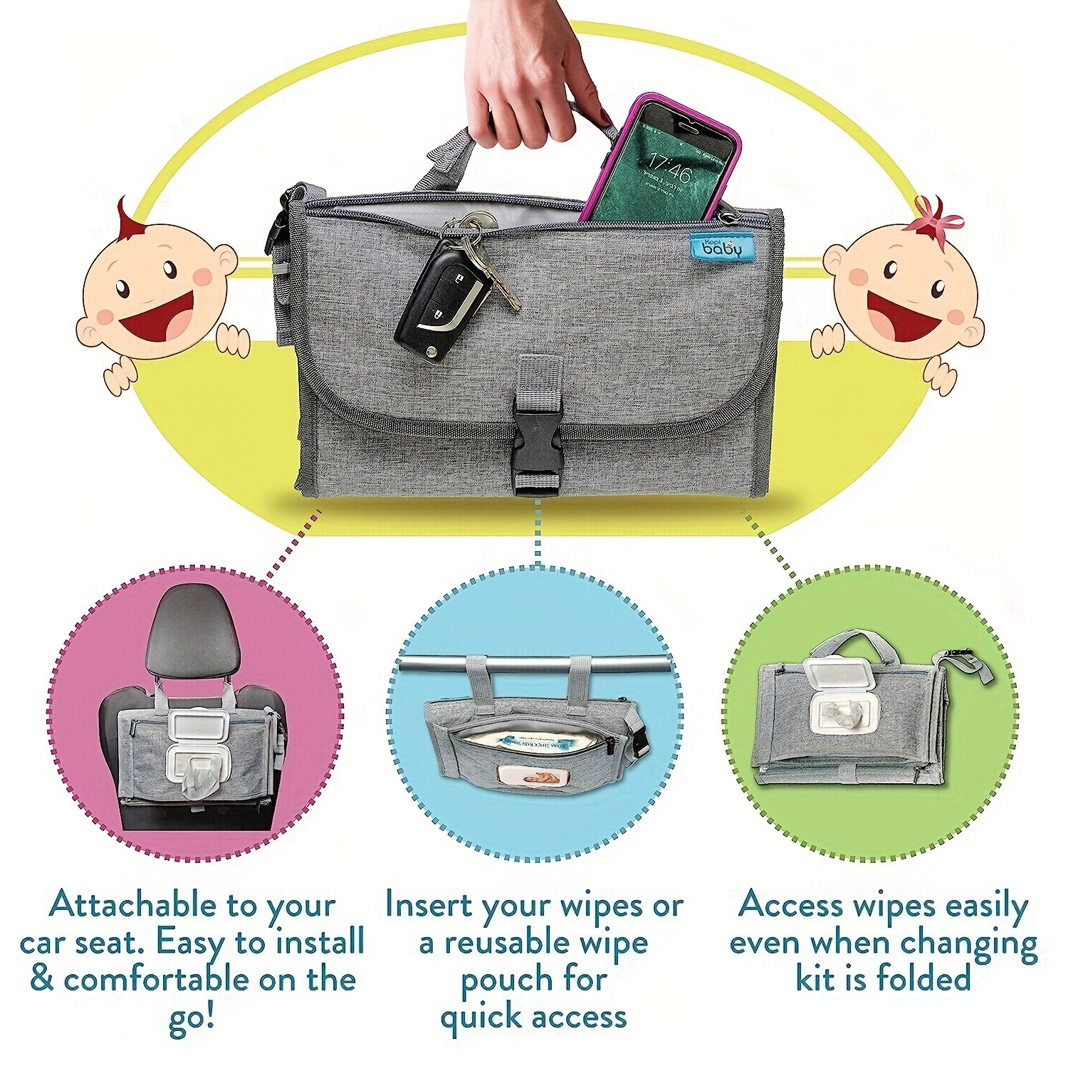 BABYMATE Portable Diaper Changing Pad - Image 4