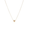 Glossy small design advanced necklace, chain for key bag  heart-shaped, high-quality style, simple and elegant design