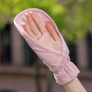 Women's Non-Slip Princess Style Sleeves for Cycling Outdoor Summer Sun Protection Gloves Short Fingerless Driving Thin Uv Protection